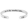 Enni of York And so adventure begins Bracelets for Women Inspirational Bangle Friend Encouragement Christmas Birthday Gifts for Her view 1