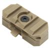 JFFCESTORE Tactical Airsoft Helmet ARC Rails Adapter 360  Rotation Fit 19mm Fast Helmet Tan view 2