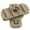 JFFCESTORE Tactical Airsoft Helmet ARC Rails Adapter 360  Rotation Fit 19mm Fast Helmet Tan view 3
