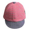 Citihomy Baby Baseball Cap Striped Boy Beanies Snapback Peaked Sun Protection Headwear Bucket Hat Red, Small view 2