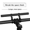 Bike Bicycle Double Handlebar Extender Extension,11.8"(30 cm) Aluminum alloy Super Long Bracket AccessoriesFor Bike Mounts,Extender Bars, Headlights,Light Lamp,Phone Mount,For 31.8mm/25.4mm caliber view 2