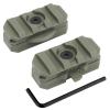 JFFCESTORE Tactical Airsoft Helmet ARC Rails Adapter 360  Rotation Fit 19mm Fast Helmet Green view 1