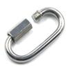 DINGGUANGH 10Pcs Multifunctional 304 Stainless Steel Carabiner Oval Screwlock Quick Link Lock Ring Hook M5 view 4