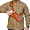 Leather Chest Holster for Desert Eagle, Brown or Black, Genuine Leather, Right or Left Handed, Handmade, ShnLeather (Left Hand, Brown) view 2