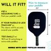 Big Dill Pickleball Neoprene Pickleball Paddle Cover Only | Case Fits Pickleball Rackets up to 8.25" Wide Pickle Ball Paddle Sleeve and Pickle Ball Paddle Covers (Black) view 4