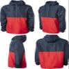 Independent Trading Co. Lightweight Windbreaker Pullover Jacket (EXP54LWP) -Army -L view 3
