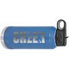 CustomGiftsNow Cheer - Cheerleading 32-Ounce Engraved Double-Wall Insulated Stainless Steel Sports Water Bottles with Flip Top Lid, Straw (Blue) view 1