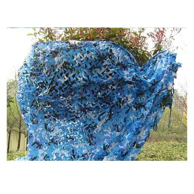 Tophacker Camouflage Netting Sunshade Mesh Nets 6X10Ft 6X13Ft 6X19Ft 10X10Ft 10X13Ft 10X19Ft 13X16Ft 32X32Ft Privacy Fence Screen for Hunting Shooting Camping Military Blue Customize