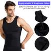 Fhspw Mens Compression Shirt, Slimming Body Shaper Vest, Gynecomastia Undershirt Shapewear Tummy Control Tank Top3XL view 4