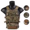 EMERSONGEARS Tactical Molle Chest Rig Vest 500D, Laser Cut Vest Tactical Quick Release Modular Magazine Pouch FCSK CQC MK3 Chest Rig Backpack for Airsoft Hunting view 2