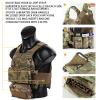 EMERSONGEARS Tactical Molle Chest Rig Vest 500D Laser Cut Vest Tactical Quick Release Modular Magazine Pouch FCSK MK3 Chest Rig Backpack for Airsoft Hunting view 3