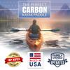Best Marine and Outdoors Kayak Paddle, Carbon Fiber Shaft & Fiberglass Reinforced Polypropylene Blades, 220cm, 234cm, 250cm, Lightweight Kayak Paddles for Adults (Black Prism, 234 CM) view 2