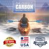 Best Marine and Outdoors Kayak Paddle, Carbon Fiber Shaft & Fiberglass Reinforced Polypropylene Blades, 220cm, 234cm, 250cm, Lightweight Kayak Paddles for Adults (Blue Cloud, 250 CM) view 2