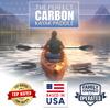 Best Marine and Outdoors Kayak Paddle, Carbon Fiber Shaft & Fiberglass Reinforced Polypropylene Blades, 220cm, 234cm, 250cm, Lightweight Kayak Paddles for Adults (Black, 220 CM) view 2