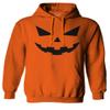 0358. Halloween Pumpkin face Graphic Costume Sweatshirt Pullover Hoodie (Orange, Large) view 1