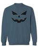 0358. Halloween Pumpkin face Graphic Costume Men's Crewneck Sweatshirt (Indigo Blue Small) view 1