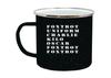 Rogue River Tactical Foxtrot OFF Camp Mug Enamel Camping Coffee Cup Gift For Military Veteran or Active Duty view 1