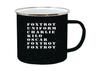 Rogue River Tactical Foxtrot OFF Camp Mug Enamel Camping Coffee Cup Gift For Military Veteran or Active Duty view 2