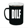 Rogue River Tactical Funny DILF Dad Camp Mug Enamel Camping Coffee Cup Gift For Father's Day Husband Large 16oz view 1