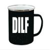 Rogue River Tactical Funny DILF Dad Camp Mug Enamel Camping Coffee Cup Gift For Father's Day Husband Large 16oz view 2