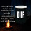 Rogue River Tactical Funny DILF Dad Camp Mug Enamel Camping Coffee Cup Gift For Father's Day Husband Large 16oz view 3