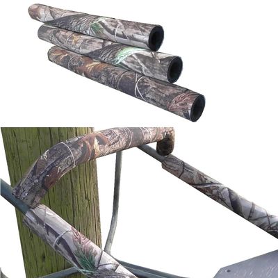 Tree Stand Rail Pads, Shooting Rail Pads - Timber Camo - for Ladder, Tripod and Climbing Tree Stands (3-Piece Pack (Approx 52.5"))