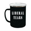 Rogue River Tactical Large Funny Liberal Tears Camp Mug Enamel Camping Coffee Cup Gift Conservative Republican view 1
