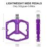 ROCKBROS Mountain Bike Pedals MTB Pedals Bicycle Flat Pedals Aluminum 9/16" Sealed Bearing Lightweight Platform for Road Mountain BMX MTB Bike view 3