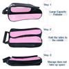 Getfitsoo Golf Shoe Bag, Golf Shoes Bags Men/Women Outdoor Zippered Carrier Bags with Ventilation Sport Shoes Bag Travel Shoe Bags (Light Pink) view 4