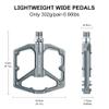 ROCKBROS Mountain Bike Pedals MTB Pedals Bicycle Flat Pedals Aluminum 9/16" Sealed Bearing Lightweight Platform for Road Mountain BMX MTB Bike view 3