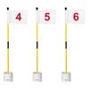 KINGTOP Golf Flagstick Mini, Putting Green Flag for Yard, 3 Feet Flagpole 2-Section Design, Golf Pin Flags Hole Cup Set, 4" Putting Cup, Numbered# 4-6 view 1
