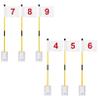 KINGTOP Golf Flagstick Mini, Putting Green Flag for Yard, 3 Feet Flagpole 2-Section Design, Golf Pin Flags Hole Cup Set, 6" Putting Cup, Numbered# 4-9 view 1
