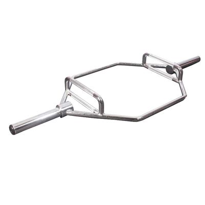 YRHH Hex Bar Shrug Bar,57" Chrome Weight Lifting Bar Deadlift Bar with Two-Handle, for Squats, Deadlifts, Shrugs Power Pulls, 1000Lbs Weight Capacity,Gym Equipment for Walk-142cm