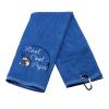 PWHAOO Fishing Towel Fisherman Gift Reel Cool Dad Papa Embroidered Towel with Clip (Reel Cool Papa) view 2