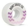 Bont Skates - Glide Outdoor Roller Skate Wheels - 78A - Outdoor - 57x32mm - Replacement Roller Skate Wheels - Set of 4 or 8 (Set of 4 wheels, White/Purple) view 2