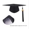 SAMDEEMI Unisex Adult Matte Graduation Gown Cap Tassel Set 2025 for High School and Bachelor, black 54" view 3