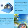 Pop Up Beach Tent for 1-3 Person, Sun Shelters Portable Tent with Stakes, UPF 50+UV Protection Rating for Family Camping Fishing Picnic view 3