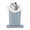 FINTIE Plush Lined Eyeglasses Holder, Glasses Stand Case, Anti-scratch Glasses Storage Organizer for Desk, Nightstand, Office, Ice Blue view 1