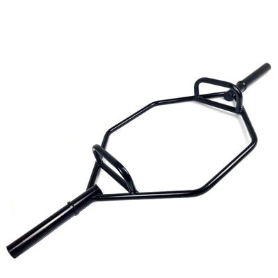 YRHH Hex Shape Bar, Squat Deadlift Hexagonal Barbell Bar, Ring Lever, Six-Sided Small Hole Curved Bar, Gym Lever Shoulder Training Room,for Muscle Strength Fitness Exercise Home-Solid Frame||5CM