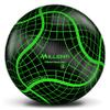 Millenti Soccer Balls Size 5 - Reverse Bend It Soccer Ball, Training Ball, Curving Ball with High-Visibility, Easy to Track Designs, Black/Green, SB0905G view 1
