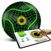 Millenti Soccer Balls Size 5 - Reverse Bend It Soccer Ball, Training Ball, Curving Ball with High-Visibility, Easy to Track Designs, Black/Green, SB0905G view 2