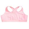YONGHS Kids Girls Athletic Bra Shoulder Straps Cross at Rear Sport Bra Top Keyhole Back Shockproof Running Gym Pink 4 Years view 3