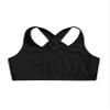 YONGHS Kids Girls Athletic Bra Shoulder Straps Cross at Rear Sport Bra Top Keyhole Back Shockproof Running Gym Black 10 Years view 1