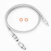 HK Paintball Airsoft Fill Whip Hose Extension 4500 Psi PCP, 36 inch Stainless Steel Air Fill Station & Charging System with Universal Quick-Disconnect Plug Adapter view 1