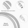 HK Paintball Airsoft Fill Whip Hose Extension 4500 Psi PCP, 36 inch Stainless Steel Air Fill Station & Charging System with Universal Quick-Disconnect Plug Adapter view 4