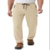 VEOBIKE Men's Golf Pants Elastic Waistband Drawcord UPF50+ Stretchy Athletic Workout Joggers Pants with Phone Pockets Light Khaki view 2