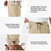 VEOBIKE Men's Golf Pants Elastic Waistband Drawcord UPF50+ Stretchy Athletic Workout Joggers Pants with Phone Pockets Light Khaki view 4