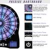 Turnart Electronic Dart Board,13 inch Illuminated Segments Light Based Games Electric Dartboard Purple for Enhanced Durability Professional with Scoring (Purple) view 3