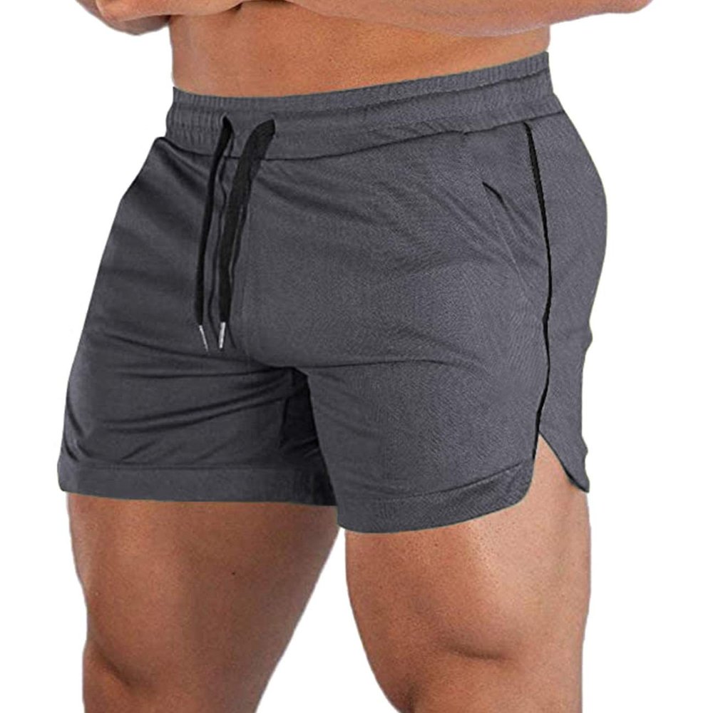EVERWORTH Men's Athletic Shorts Gym Workout Short Shorts Casual Shorts Running Bodybuilding 5 Inch Inseam Shorts Grey US XL