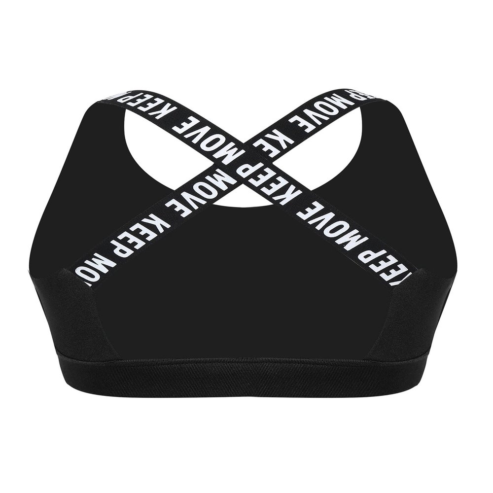 winying Kids Girls Wireless Yoga Sports Bras Child Fitness Cotton Crop Tops Vest Running Training Bra Royal Blue 2 8